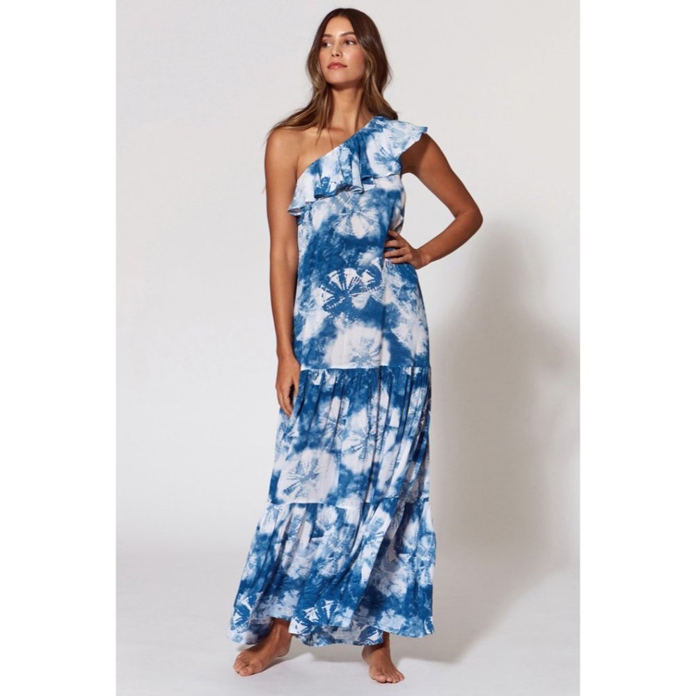 NEW Red Carter Priscilla One Shoulder Maxi Dress Size Small (S)